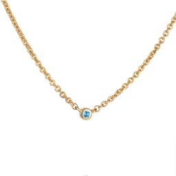 Micro Blink Necklace - Blue Topaz