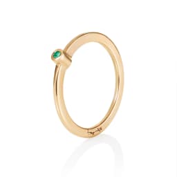 Micro Blink Ring - Green Emerald